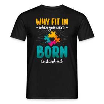 Autisme Cadeau Autiste Asperger TDAH Autisme - T-shirt homme - noir - Devant - AI Model Male 178 light (178cm)