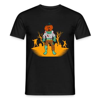 Halloween Gift Killer Skeleton Killer Horror - Men's T-Shirt - black - Front - AI Model Male 178 light (178cm)