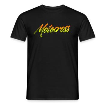Motocross - Men's T-Shirt - black - Front - AI Model Male 178 light (178cm)