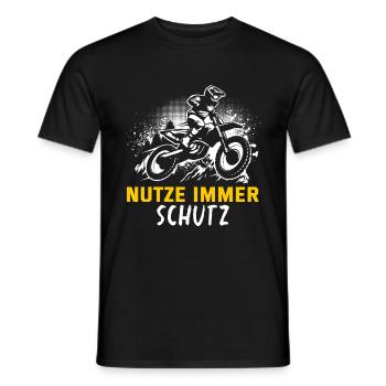 Motocross Geschenk Für Enduro Supermoto Dirt Bike - Männer T-Shirt - Schwarz - Vorne - AI Model Male 178 light (178cm)