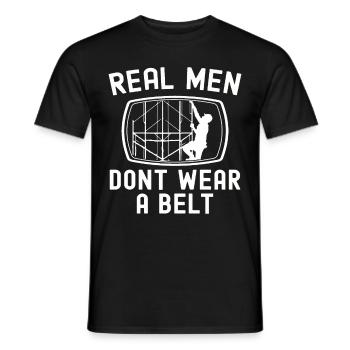 Scaffolding Builder Gift Work Occupation Construction Worker Job - Men's T-Shirt - black - Front - AI Model Male 178 light (178cm)