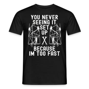 Scaffolding builder Tshirt - Men's T-Shirt - black - Front - AI Model Male 178 light (178cm)