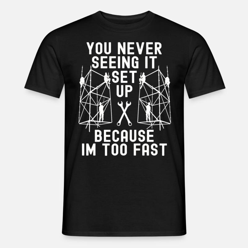 Gerüstbauer Tshirt - Männer T-Shirt - Schwarz