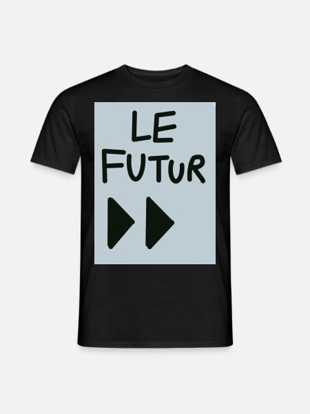 le futur. - T-shirt homme - noir