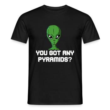 Alien Galaxy Ufo Außerirdische Raumschiff Weltall - Männer T-Shirt - Schwarz - Vorne - AI Model Male 178 light (178cm)
