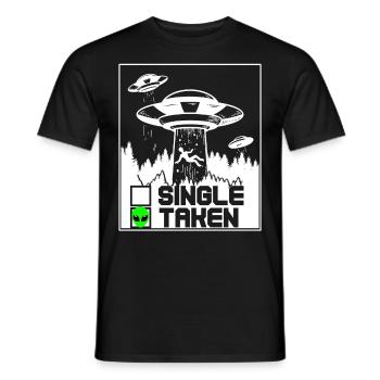Alien Gift Buitenaardse Ufo Area 51 Sci-fi - Heren T-shirt - zwart - Voor - AI Model Male 178 light (178cm)
