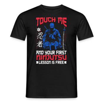 Ninja - Men's T-Shirt - black - Front - AI Model Male 178 light (178cm)