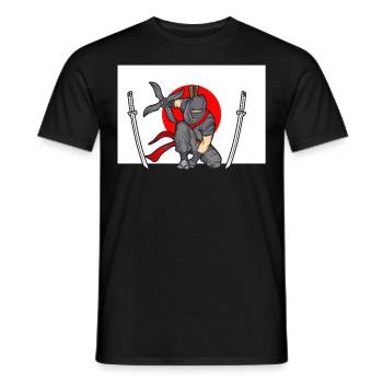 Ninja - Men's T-Shirt - black - Front - AI Model Male 178 light (178cm)