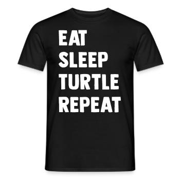 Tortue Détendue Chill Mer Océan Plage - T-shirt homme - noir - Devant - AI Model Male 178 light (178cm)