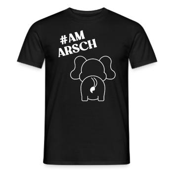 Cadeau d’éléphant pour Proboscis Africa Wilderness Zoo - T-shirt homme - noir - Devant - AI Model Male 178 light (178cm)