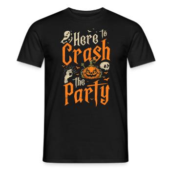 Halloween Tshirt Halloweenparty Mörder Killer Tod - Männer T-Shirt - Schwarz - Vorne - AI Model Male 178 light (178cm)