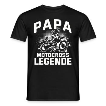 Motocross Geschenk Für Enduro Supermoto Dirt Bike - Männer T-Shirt - Schwarz - Vorne - AI Model Male 178 light (178cm)