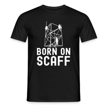 Scaffolding builder Tshirt - Men's T-Shirt - black - Front - AI Model Male 178 light (178cm)