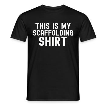 Cadeau d’un échafaudage d’un directeur de la construction - T-shirt homme - noir - Devant - AI Model Male 178 light (178cm)