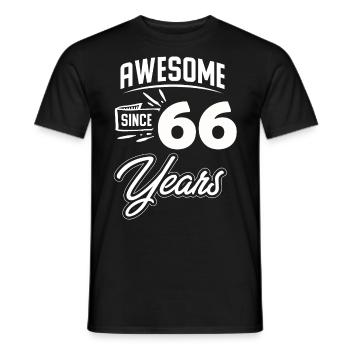 66th Birthday Gift Birthday Vintage april - Men's T-Shirt - black - Front - AI Model Male 178 light (178cm)
