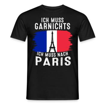 France Drapeau France Paris Marseille Français - T-shirt homme - noir - Devant - AI Model Male 178 light (178cm)