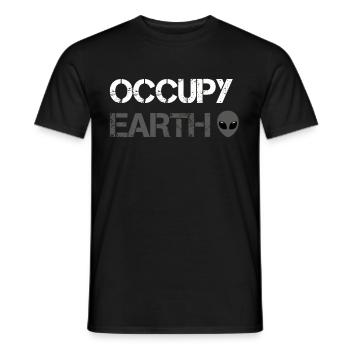 Alien Galaxy Ufo Außerirdische Raumschiff Weltall - Männer T-Shirt - Schwarz - Vorne - AI Model Male 178 light (178cm)