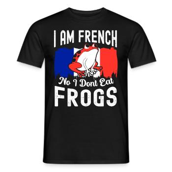 France Gift Paris French French Monaco - Men's T-Shirt - black - Front - AI Model Male 178 light (178cm)