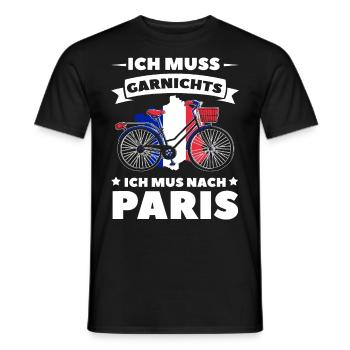 France - T-shirt homme - noir - Devant - AI Model Male 178 light (178cm)