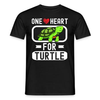 Turtle Relaxed Chill Sea Ocean Beach - Men's T-Shirt - black - Front - AI Model Male 178 light (178cm)