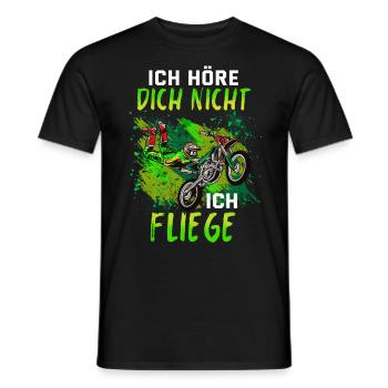 Motocross Geschenk Für Enduro Supermoto Dirt Bike - Männer T-Shirt - Schwarz - Vorne - AI Model Male 178 light (178cm)