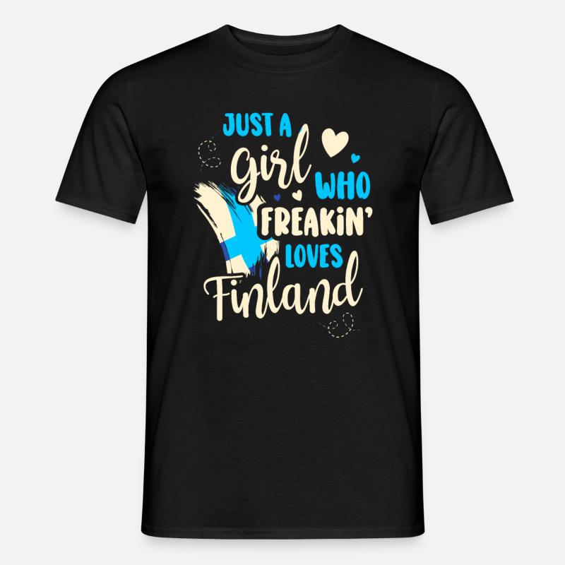 Finnland - Männer T-Shirt - Schwarz