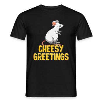 Souris Souris Cadeau Rat Rongeur Souris Souris Lousemaus - T-shirt homme - noir - Devant - AI Model Male 178 light (178cm)