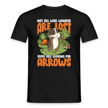 Not All Who Wander Are Lost Some Are Looking For - Männer T-Shirt - Schwarz - Vorne - AI Model Male 178 light (178cm)