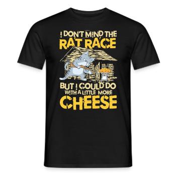 I Don't Mind The Rat Race für einen - Männer T-Shirt - Schwarz - Vorne - AI Model Male 178 light (178cm)