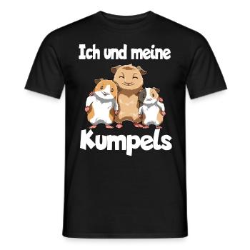 Ich und meine Kumpels - Meerschweinchen - Männer T-Shirt - Schwarz - Vorne - AI Model Male 178 light (178cm)