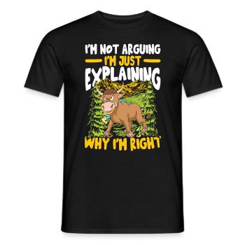 Bulle und Stier Geschenke Bauernhof für einen - Männer T-Shirt - Schwarz - Vorne - AI Model Male 178 light (178cm)