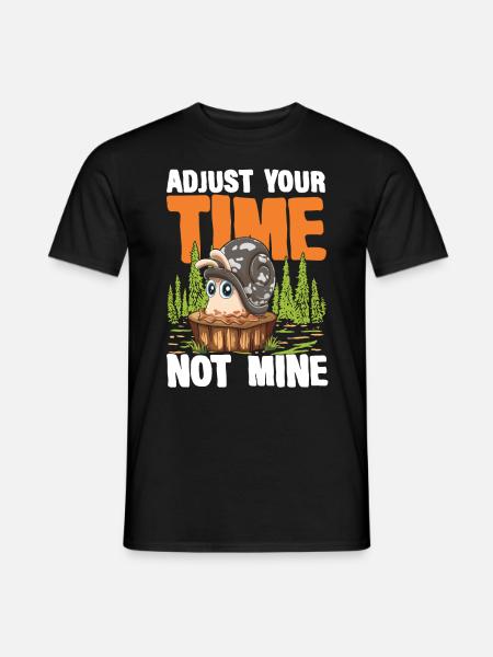 Zeit Schnecke Langsam Gemütlich Geschenke für - Männer T-Shirt - Schwarz
