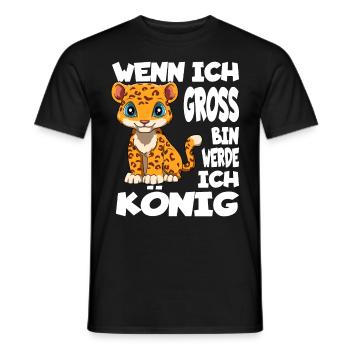 Wenn Ich Groß Bin Werde Ich König - Männer T-Shirt - Schwarz - Vorne - AI Model Male 178 light (178cm)