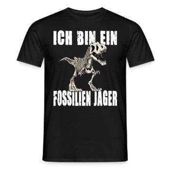 ICH BIN EIN FOSSILIEN JÄGER - Männer T-Shirt - Schwarz - Vorne - AI Model Male 178 light (178cm)