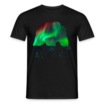 Alaska Geschenk Kinder Herren Damen USA Natur Eis - Männer T-Shirt - Schwarz - Vorne - AI Model Male 178 light (178cm)