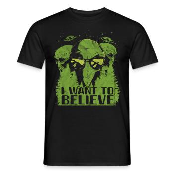 Alien - Männer T-Shirt - Schwarz - Vorne - AI Model Male 178 light (178cm)