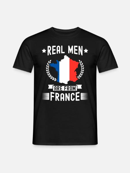 France - T-shirt homme - noir