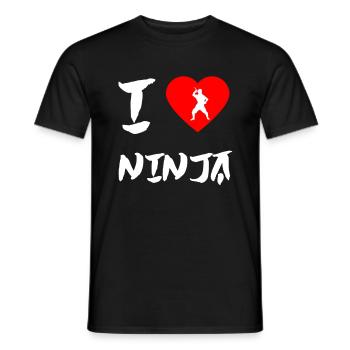 Ninja - Men's T-Shirt - black - Front - AI Model Male 178 light (178cm)