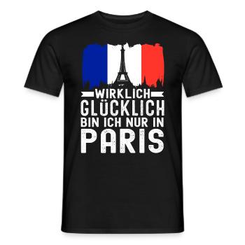 France Drapeau France Paris Marseille Français - T-shirt homme - noir - Devant - AI Model Male 178 light (178cm)