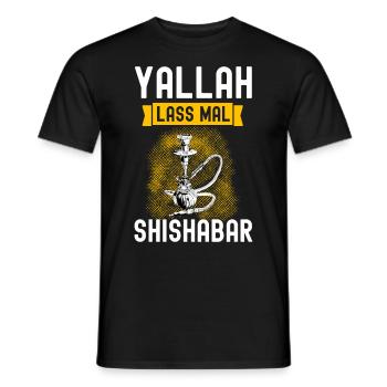 Shisha Geschenk für Wasserpfeife Shishabar Pfeife - Männer T-Shirt - Schwarz - Vorne - AI Model Male 178 light (178cm)