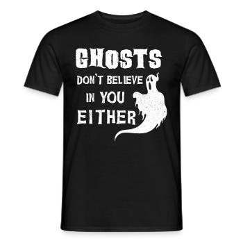 Halloween Tshirt Halloweenparty Mörder Killer Tod - Männer T-Shirt - Schwarz - Vorne - AI Model Male 178 light (178cm)