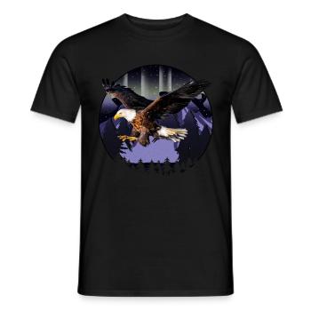 Alaska Geschenk Kinder Herren Damen USA Natur Eis - Männer T-Shirt - Schwarz - Vorne - AI Model Male 178 light (178cm)