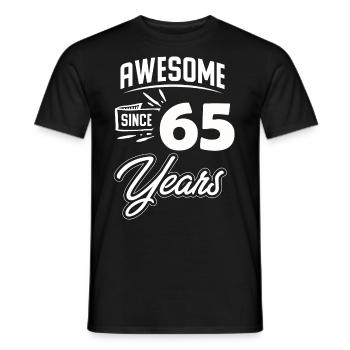 65th Birthday Gift Birthday Vintage april - Men's T-Shirt - black - Front - AI Model Male 178 light (178cm)