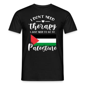 Palestine Tshirt Hommes Enfants Femmes Palestine - T-shirt homme - noir - Devant - AI Model Male 178 light (178cm)