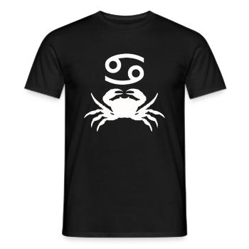 Krebs - Männer T-Shirt - Schwarz - Vorne - AI Model Male 178 light (178cm)