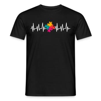 Autism Gift Autistic Asperger ADHD Autism - Men's T-Shirt - black - Front - AI Model Male 178 light (178cm)