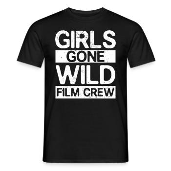 Girls Gone Wild Film Crew Fun Party Costume Funny - Men's T-Shirt - black - Front - AI Model Male 178 light (178cm)