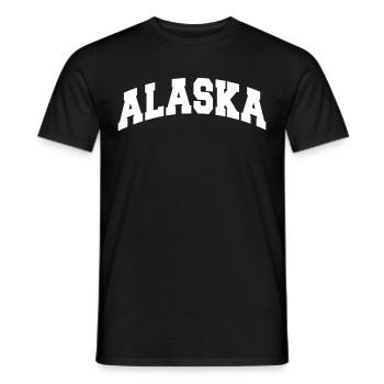 Alaska Geschenk Kinder Herren Damen USA Natur Eis - Männer T-Shirt - Schwarz - Vorne - AI Model Male 178 light (178cm)