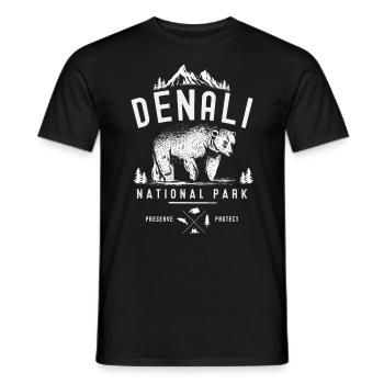 Alaska Tshirt Herren Damen Kinder USA Nordpol - Männer T-Shirt - Schwarz - Vorne - AI Model Male 178 light (178cm)