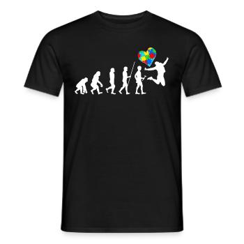 Autismus Geschenk Autist Asperger ADHS Autism - Männer T-Shirt - Schwarz - Vorne - AI Model Male 178 light (178cm)